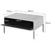 Trier Wooden Coffee Table With 1 Drawer In Matt White_4