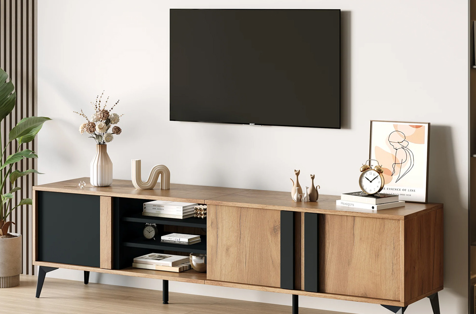 Should You Buy a TV Stand with Open or Closed Storage?