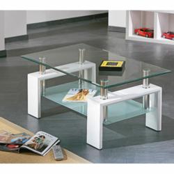 Create an illusion of space with FurnitureInFashion’s new range of Alva glass coffee tables