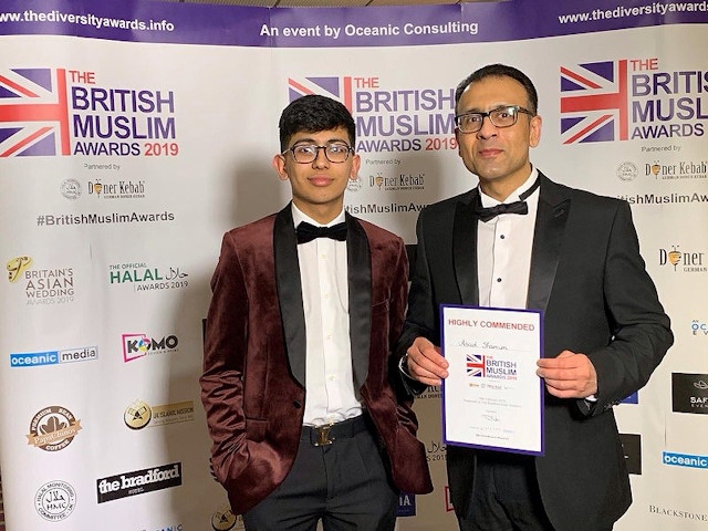 Rochdale businessman Asad Shamim receives Highly Commended award at British Muslim Awards