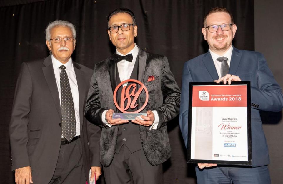 Asad Shamim of Furniture in Fashion wins Asian Business Leaders Award