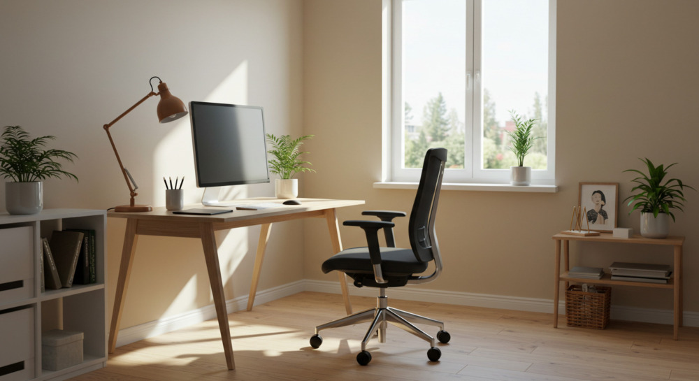 Glass, wood & high gloss: trendy computer desks for a sleek home office