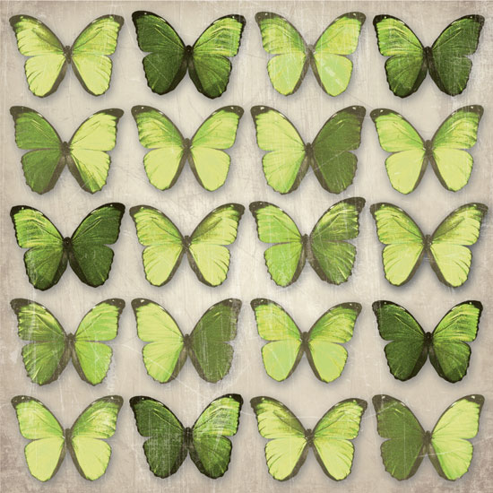 000811 Green Butterflies - What Makes Up Preschool and Nursery Furniture