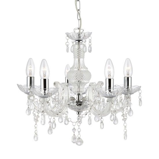 Product photograph of Marie Therese Chrome Ceiling Light from Furniture in Fashion