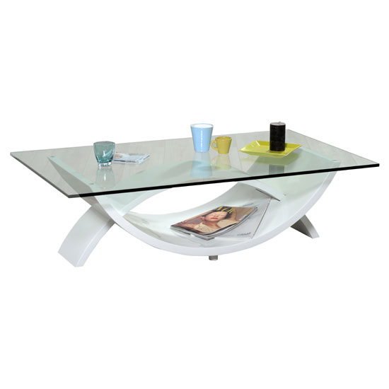 14SD2932 - White Glass Coffee Table: 5 Base Types To Consider