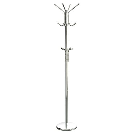 Stainless Steel Coat Stand With Round Chrome Base