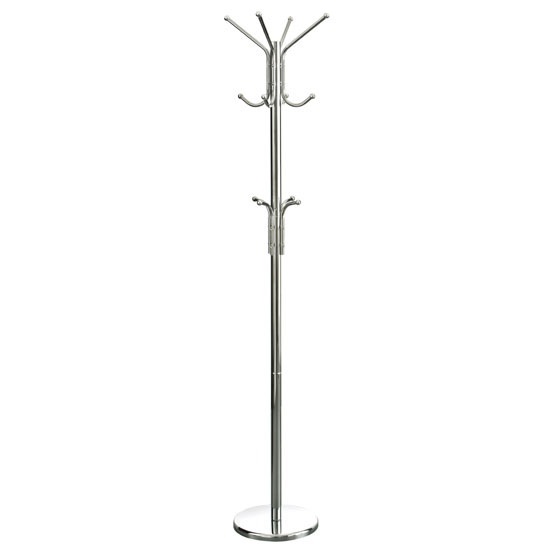 Read more about Stainless steel coat stand with round chrome base