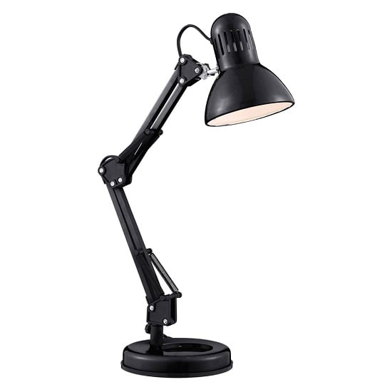 Photo of Shiny black hobby table lamp