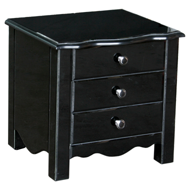 Cabinets Black Mirrored Bedside Cabinet