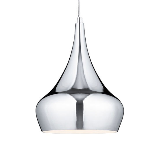 Product photograph of Yurt 1 Light Chrome Pendant Flexi Suspension from Furniture in Fashion