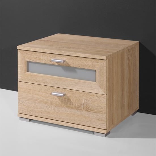 Canadian Oak 2 Drawer Bedside Furniture in Fashion