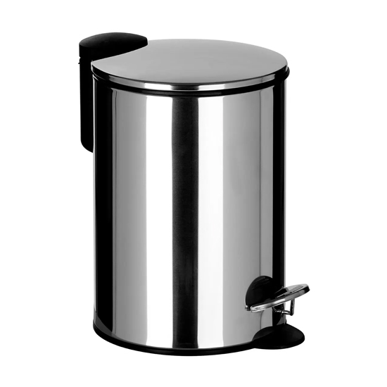 Product photograph of 3ltr Pedal Bin With Soft Close Lid In Chrome from Furniture in Fashion