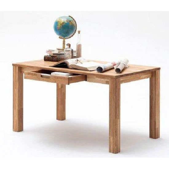 Cento 2 Knotty Oak Computer Desk With 1 Drawer