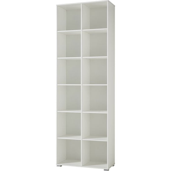 Montreal Shelving Unit In White With 10 Shelf 24483