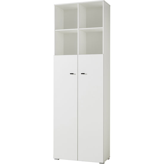 Montreal Home Office In White With 2 Shelf And 2 Door