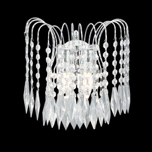 Crystal Waterfall Chrome Finish Chandelier