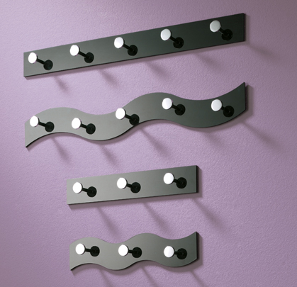 Mingo Black Acryllic Coat Rack