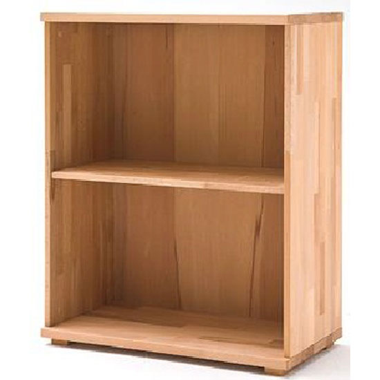 Cento Solid Core Beech Low Board Shelving Unit With 2 Shelf