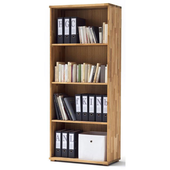 Photo of Cento knotty oak shelving unit with 4 shelf