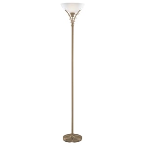 Read more about Linea antique brass twist floor lamp