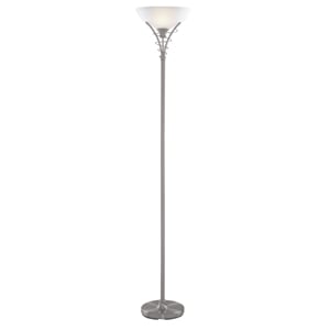 Read more about Linea satin silver floor lamp