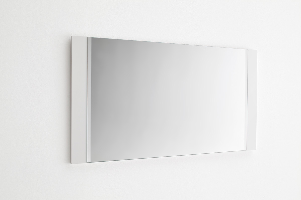 Product photograph of Odessa Hallway White Gloss Wall Mirror from Furniture in Fashion