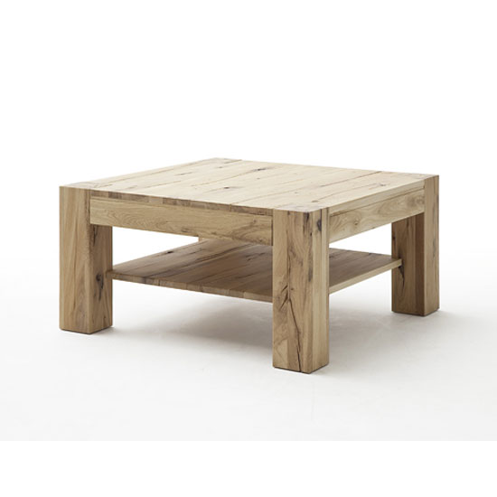 Lennox Wooden Coffee Table Square In Wild Oak Furniture in Fashion