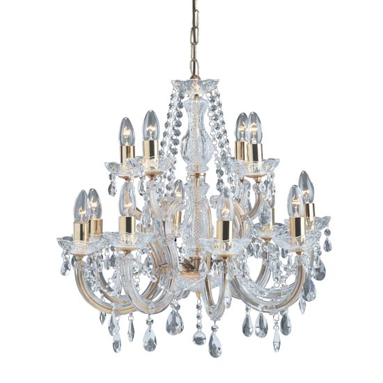 Read more about Marie chandelier clear shade octagonal droplets ceiling light