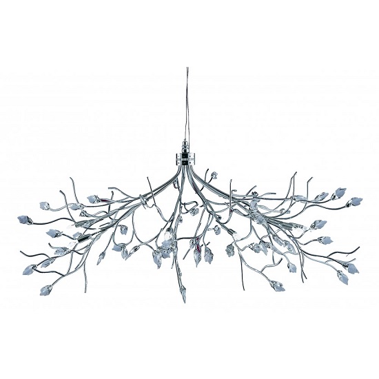 Product photograph of Wisteria Maple Leaf Ceiling Light Fitting With Crystal Leaves from Furniture in Fashion