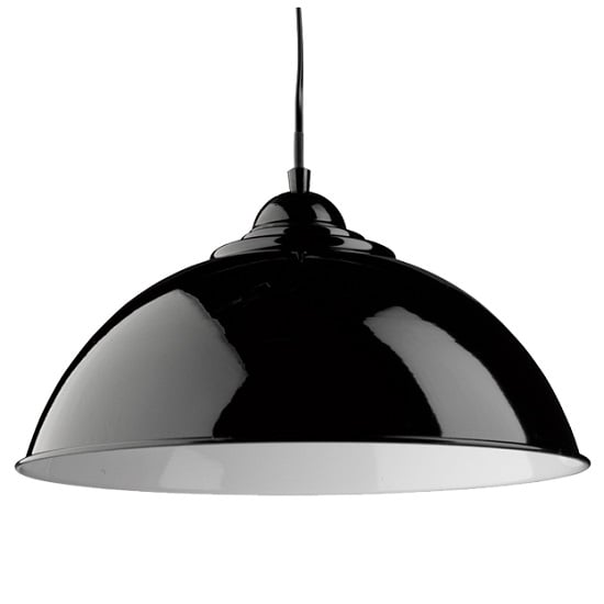 Read more about Fusion sanford black finish dome shape pendant lamp