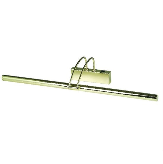 Polished Brass Picture Light With Adjustable Head