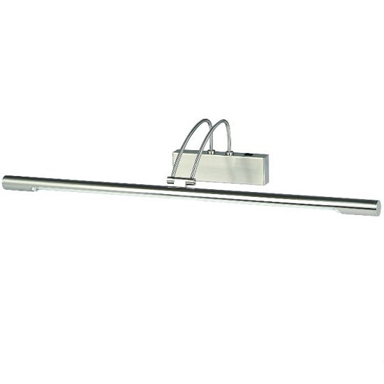Satin Silver Picture Light With Adjustable Head