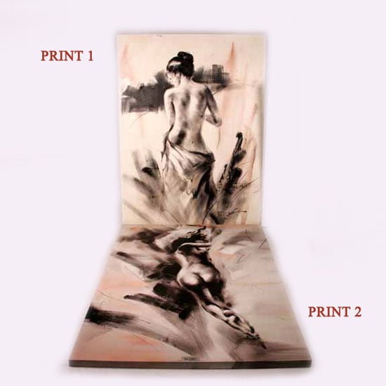 84 2303 naked lady wall art - Wall Art For Above Bed