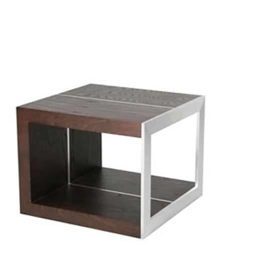 View Soha contemporary lamp table in dark elm finish