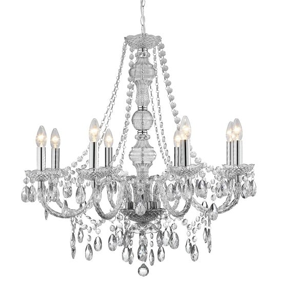 Read more about Marie therese 8 lamp clear chandelier ceiling light