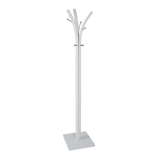 Bernd Coat Stand In White 19203 Furniture in Fashion