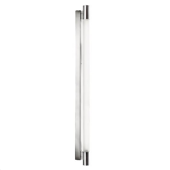 Poplar Bathroom Chrome Wall Light In Circular Glass