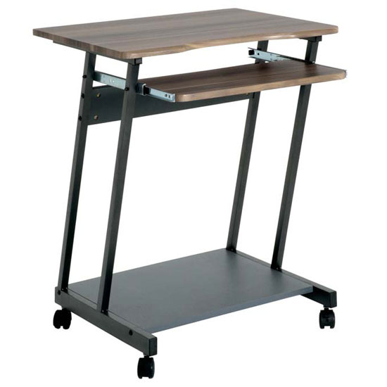 91842 walnut computer trolley - School Computer Room Furniture