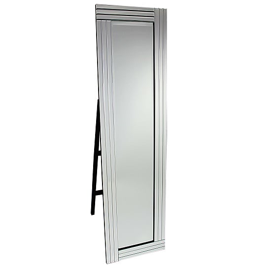 Read more about Cheval triple bar floor standing mirror in silver