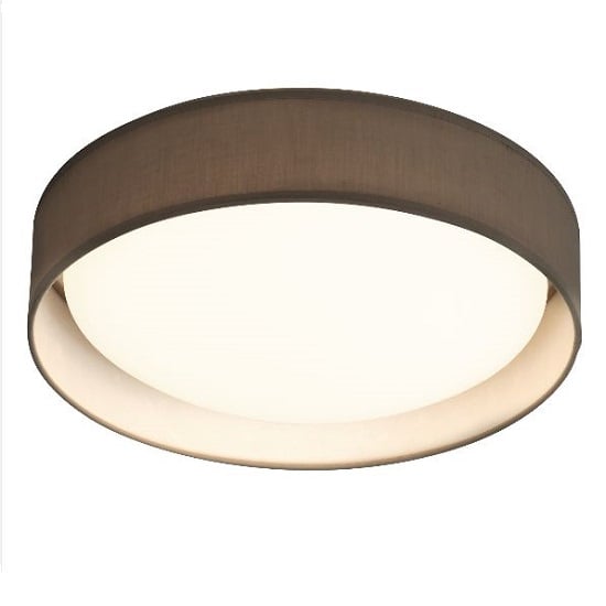 Modern Led Flush Ceiling Lamp In Acrylic Grey Finish