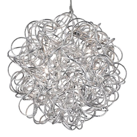 Photo of 6 light tangled aluminimum pendant