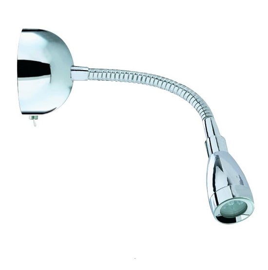 Chrome Flexible Six Led Reading Light With Flexible Chrome Cable