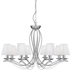 Andretti Chrome 8 Light Ceiling Light