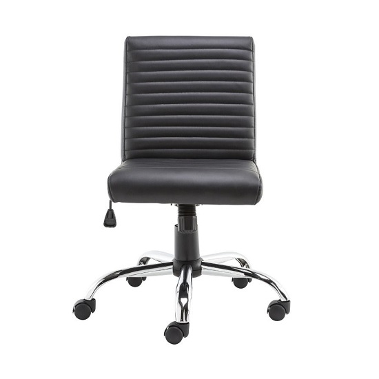 Read more about Laning home and office chair in black faux leather