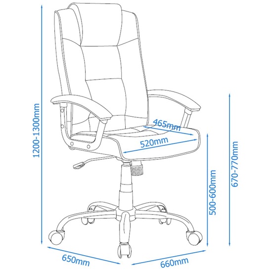 Hoaxing Office Executive Chair In Black Finish_4