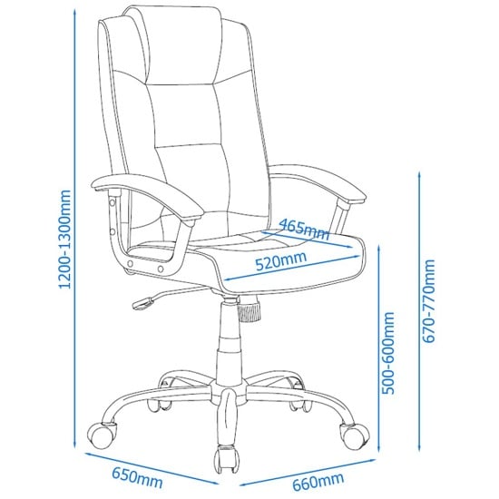 Hoaxing Faux Leather Home And Office Chair In Cream