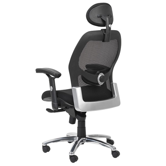Premix Designer Mesh Home And Office Chair In Black_3