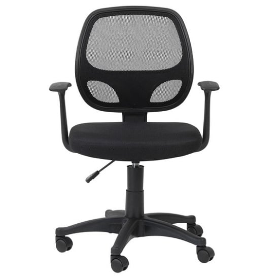 Photo of Davis home & office chair in black with fabric seat