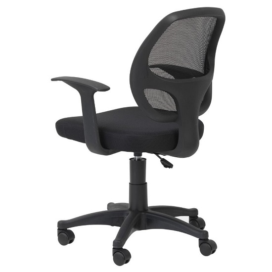 Davis Fabric Home And Office Chair In Black