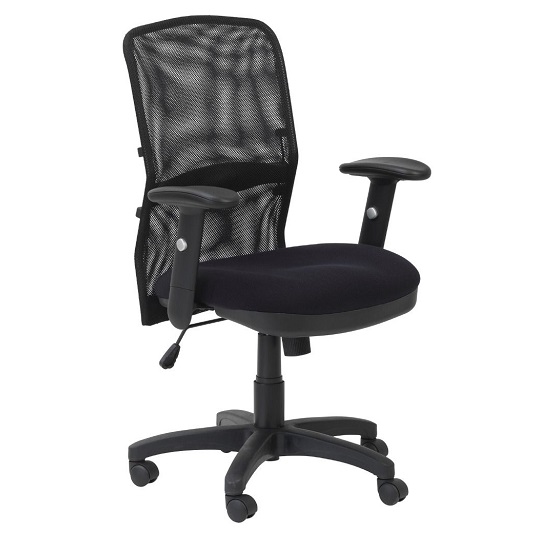 Dion Fabric Home And Office Chair In Black